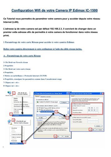 Configuration Wifi de votre Camera IP Edimax IC-1500