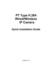 PT Type H.264 Wired/Wireless IP Camera - iPux