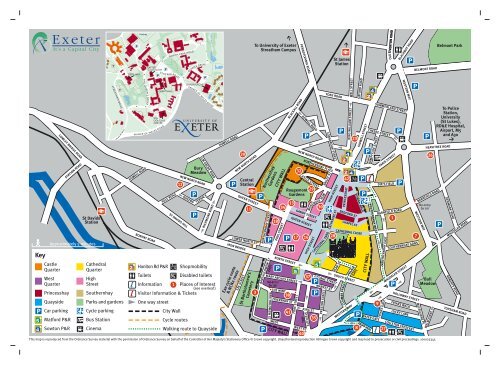 Exeter City Centre Map Exeter City Council 