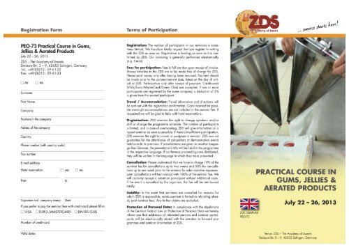 practical course in gums, jellies & aerated products - ZDS