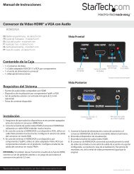 Manual de Instrucciones Contenido de la Caja ... - StarTech.com