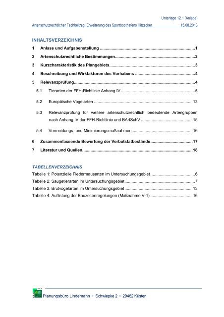 Landschaftspflegerischer Begleitplan - Niedersächsischer ...