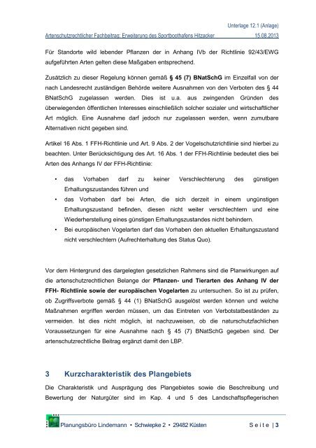 Landschaftspflegerischer Begleitplan - Niedersächsischer ...