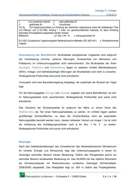 Landschaftspflegerischer Begleitplan - Niedersächsischer ...