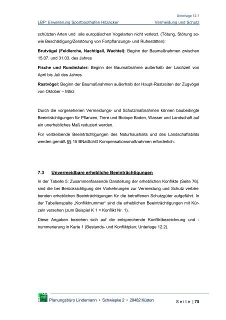 Landschaftspflegerischer Begleitplan - Niedersächsischer ...