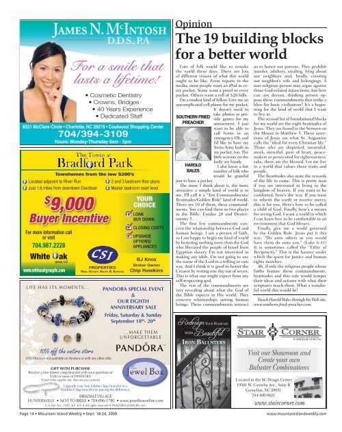 Mountain Island - Carolina Weekly Newspapers