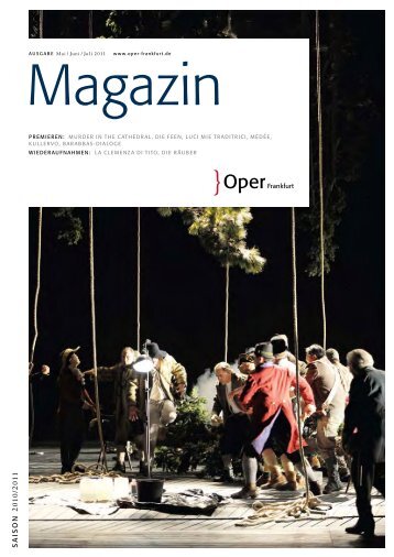 Opernmagazin Mai / Juni / Juli 2011 - Oper Frankfurt