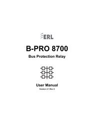 B-PRO 8700 Manual - ERLPhase Power Technologies Ltd.