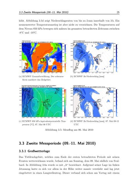 Charakterisierung der synoptischen Situation während der ...