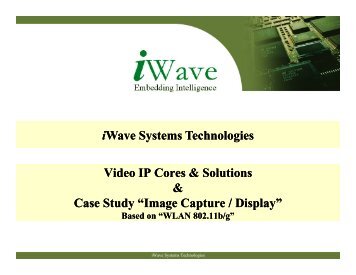 Rear View Camera Case Study - iWave Systems