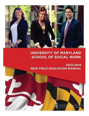 Field Manual for 2013-2014 - University of Maryland School of ...