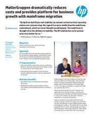 HP Mainframe Migration | IT Case Study | MollerGruppen | HP - Intel