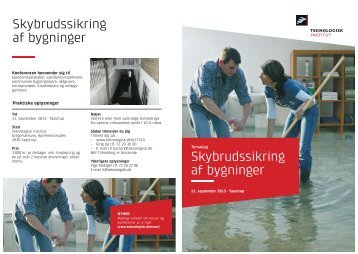 Temadag om Skybrudssikring af bygninger - Vand i Byer