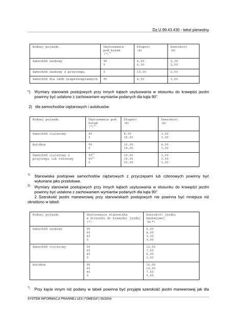 Dz.U.99.43.430 - tekst pierwotn