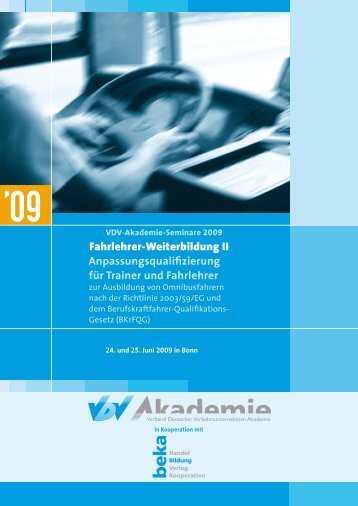 Fahrlehrer-Weiterbildung II Anpassungsqualifizierung fÃ¼r ... - newstix