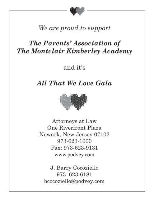 All That We Love - Montclair Kimberley Academy