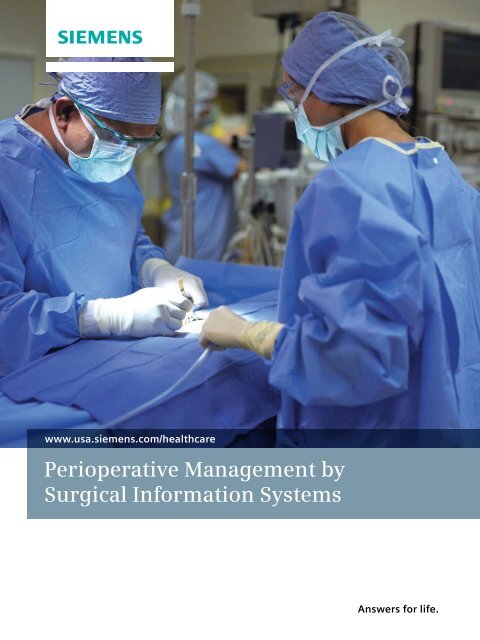 Perioperative Management by Surgical Information Systems