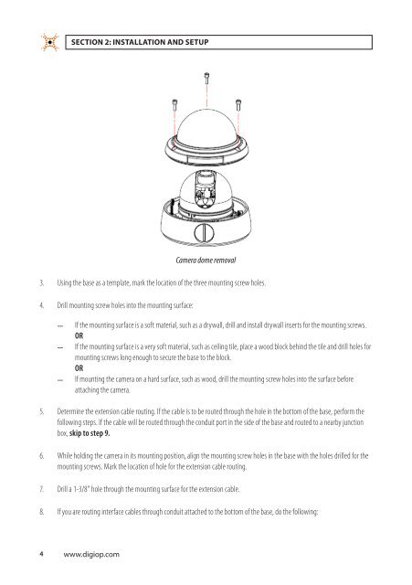 H.264 Megapixel Indoor/Outdoor Dome IP Camera User Manual