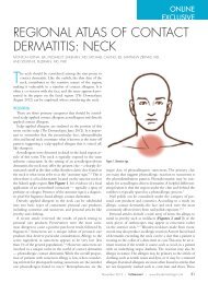 RegioNal aTlas of CoNTaCT DeRmaTiTis: NeCk - The Dermatologist