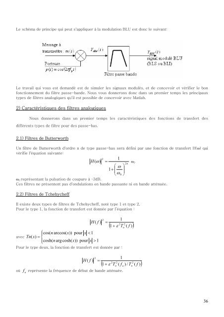 T. P. Traitement du Signal MaÃ®trise E.E.A. - LASC