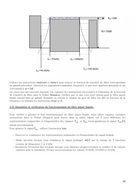 T. P. Traitement du Signal MaÃ®trise E.E.A. - LASC