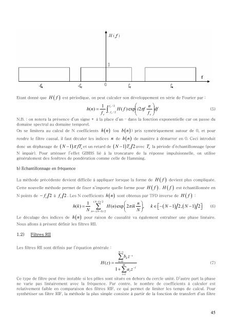 T. P. Traitement du Signal MaÃ®trise E.E.A. - LASC