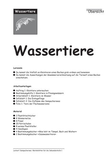 Wassertiere