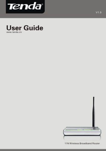 11N Wireless Broadband Router User Guide - Tenda
