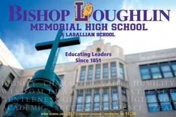 2011-2012 Admissions Brochure Download Link - Bishop Loughlin ...