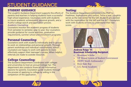 2011-2012 Admissions Brochure Download Link - Bishop Loughlin ...