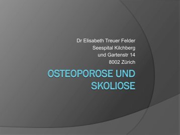 Osteoporose und Skoliose im Alter