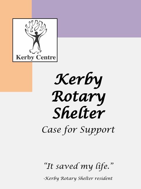 to read the Case for Support in pdf - Kerby Centre