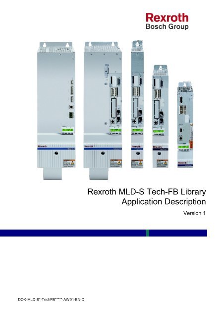 Mld S Tech Fb Library Description Bosch Rexroth