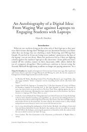 An Autobiography of a Digital Idea - Southwestern Law School