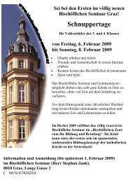 Schnuppertage - BischÃ¶fliches Seminar