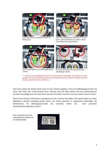 1 Alu-Schaltwippen nachrüsten, im SLK-R171, (MOPF) Bauj. 2010 ...