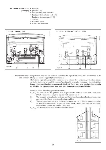 Wall-mounted condensing boilers Installer's and User's ... - AIRCO line