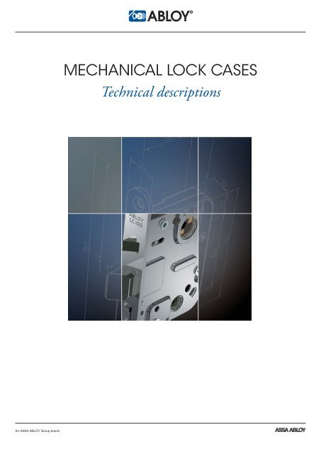 MECHANICAL LOCK CASES Technical descriptions - Abloy