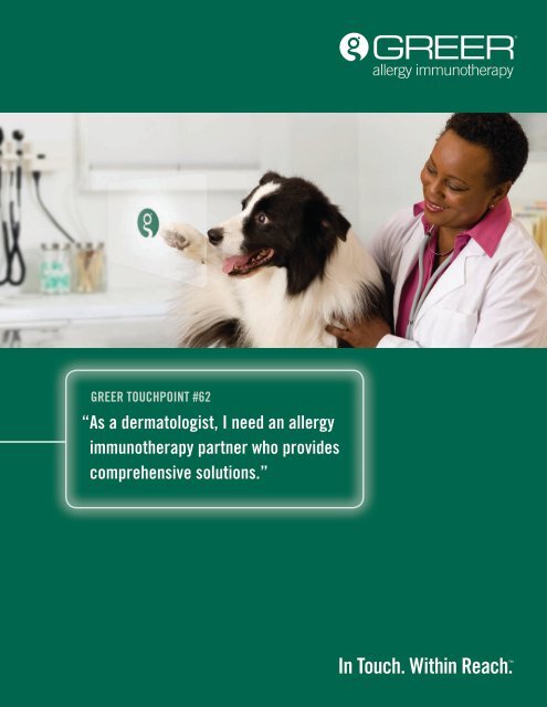 Veterinary Dermatology Brochure - Greer