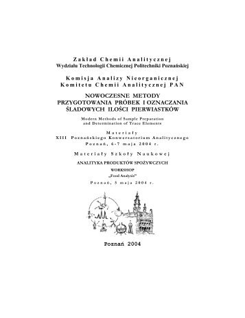 MateriaÅy XIII Konwersatorium w formacie PDF - WydziaÅ Technologii ...