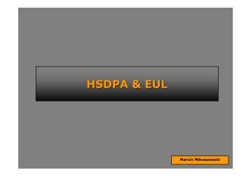 HSDPA & EUL