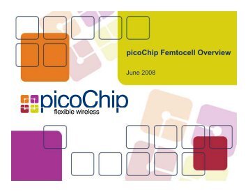 picoChip Femtocell Overview