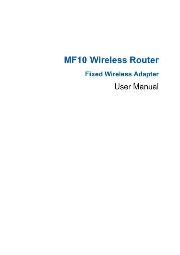 MF10 3G Wireless Router - MEZON
