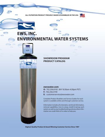 EWS EWS, INC. ENVIRONMENTAL WATER SYSTEMS - EWS Water