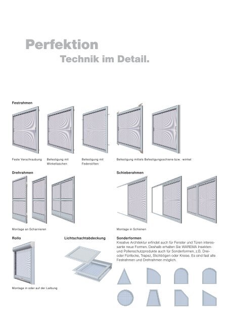 Insekten- und Pollenschutz Lichtschachtabdeckung