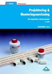 Projektering & Monteringsanvisning - Glynwed AB