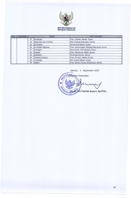 KEPUTUSAN - Departemen Kesehatan Republik Indonesia