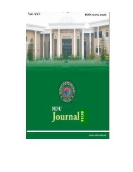 NDU Journal 2011 - National Defence University