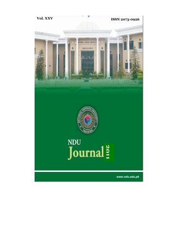 NDU Journal 2011 - National Defence University