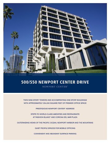 500/550 NEWPORT CENTER DRIVE - IrvineCompanyOffice.com